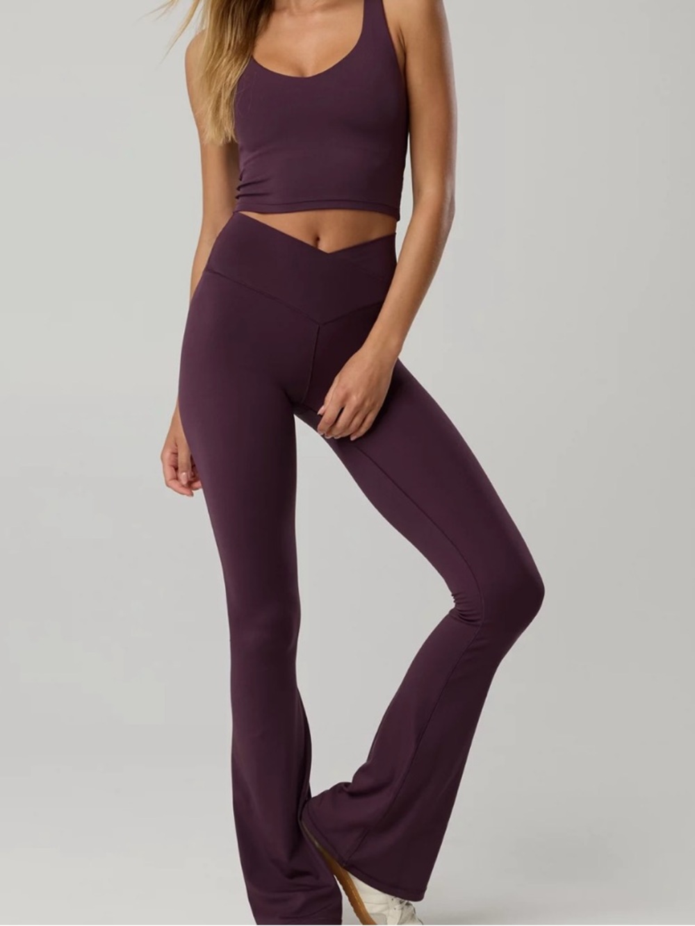 OFFLINE By Aerie Real Me High Waisted Crossover Flare Legging